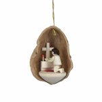Tree Ornaments Prayer in Walnut Shell