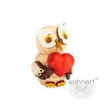 Mini owl with a heart