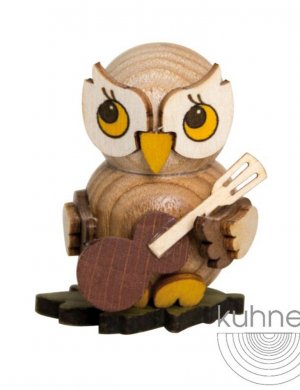 Owl child with guitar