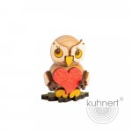 Owl child with a heart