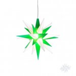 Moravian Star plastic 13cm green / white