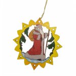 Erzgebirge tree hangings Santa Claus, colored