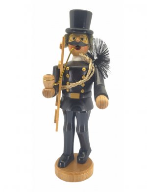 Incense burner chimney sweep