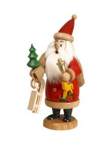 Smoker Santa Claus red with gifts