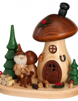 Incense figure mushroom house sawhorse