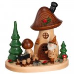 Incense figurine mushroom house treasure collector