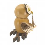 Incense figurine owl with candle arch