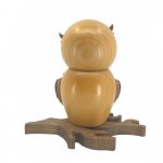 Incense figurine owl with candle arch