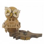Incense figurine owl with candle arch