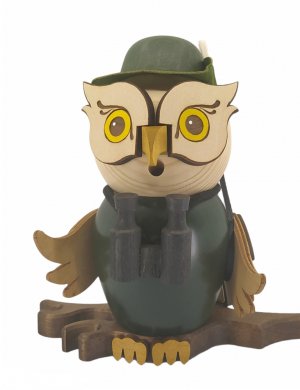 Incense burner owl hunter