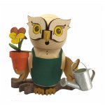 Incense figurine owl gardener