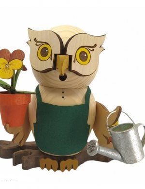 Incense figurine owl gardener