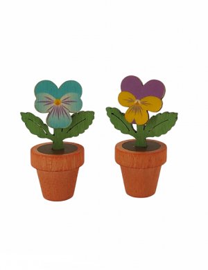 Accessories for smoking owls and stupsis, pansies 2-piece small