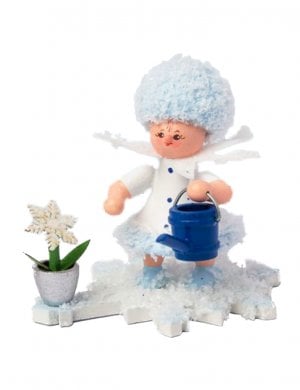 Snow Maiden with watering can