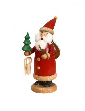 Smoker Santa Claus red, small