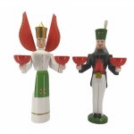 Candlesticks angel and miner