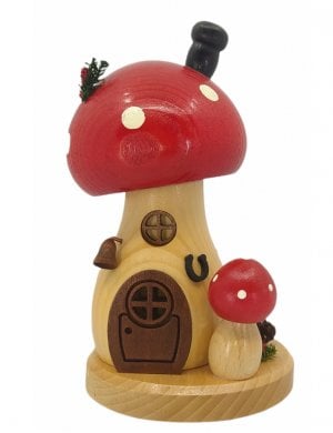 Incense figure mushroom house toadstool round and high