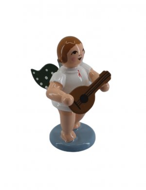 Angel with mandolin, no crown 