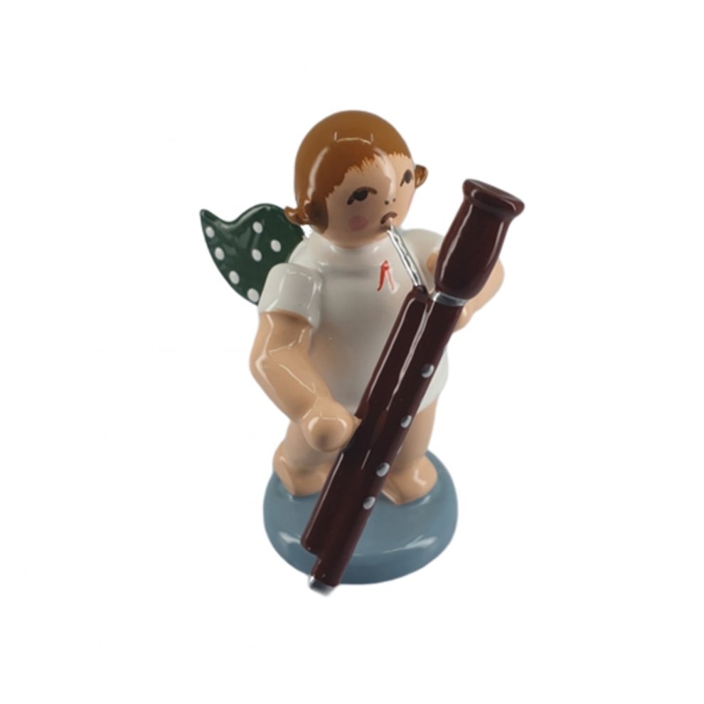 Angel with bassoon, no crown