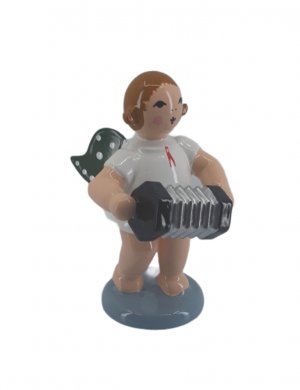 Angel with concertina, no crown 