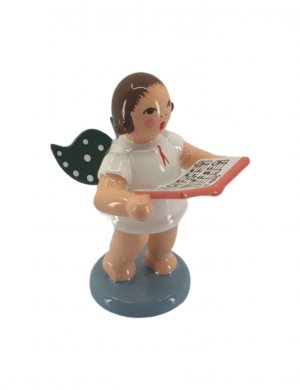 Angel with book, no crown 