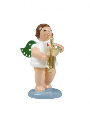 Angel with saxophone, no crown