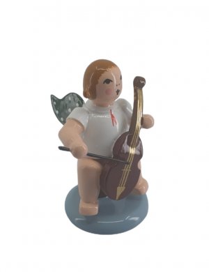 Angel with viol, no crown