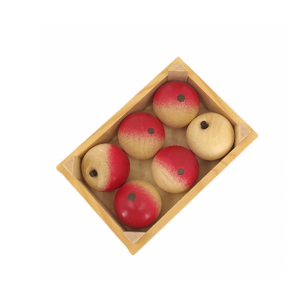 Fruit crate with 6 apples