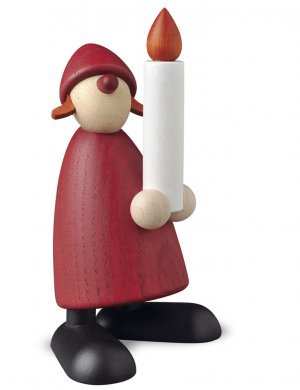 Christmas woman with candle