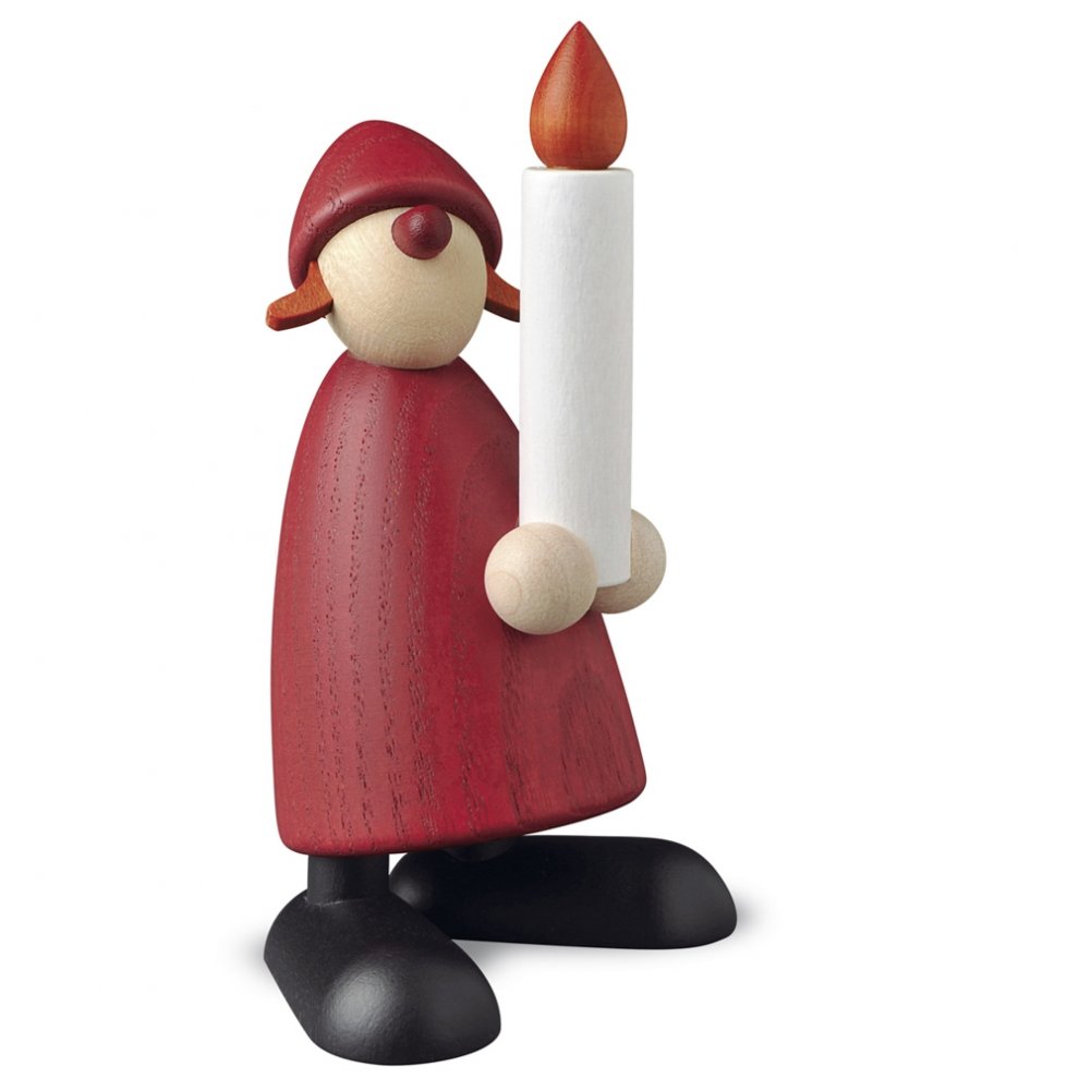 Christmas woman with candle