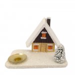 Craft kit candle holder house in the snow