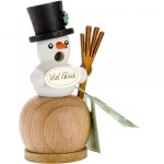 Mini smoker snowman, natural