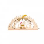 Handicraft set candle arch nativity scene, birth of Christ