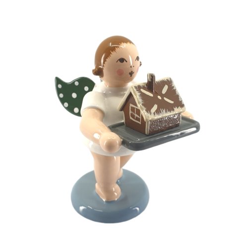 Angel with gingerbread house, no crown
