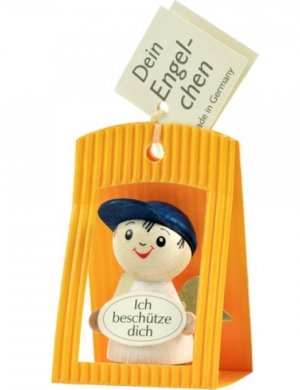 Guardian angel boy, blue