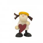 Figure with a heart, Lotte standing with a heart
