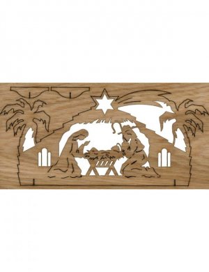 puzzle card Nativity Stable