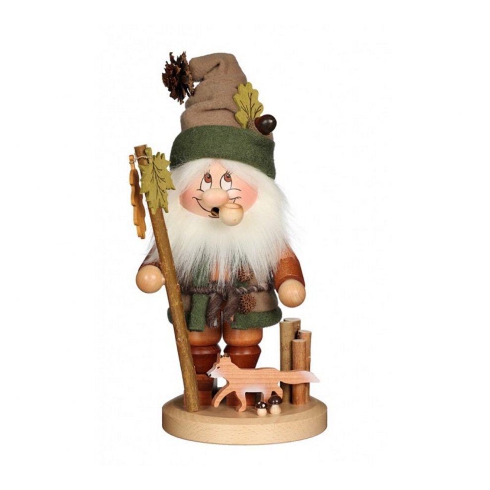 Smoking man gnome with fox