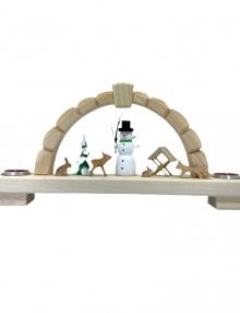 Tealight Candle Arch - Snowman & Animals