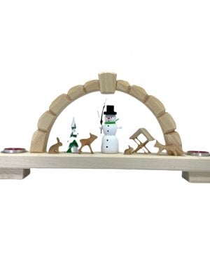 Tealight Candle Arch - Snowman & Animals