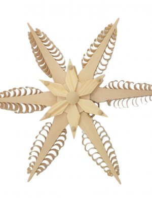 Baumbehang - Spanstern mit Punktspitzen, natur
