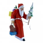 Christmas figure - Santa Claus with tree