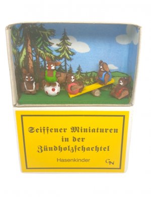 Zündholzschachteln - Hasenkinder