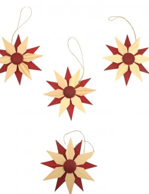 Tree curtain - doublestars, red, small