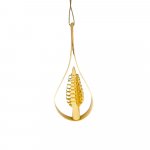 Span curtain bell nature, 2-piece.