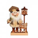 Smoker Gnome Santa Claus with bench