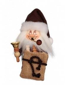 Smoker mini pixie Santa Claus with bell
