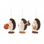 Tree ornaments hedgehog 6 pcs.