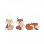 Tree ornaments fox 6 pcs.