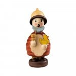 Smoking man mini gnome with duck